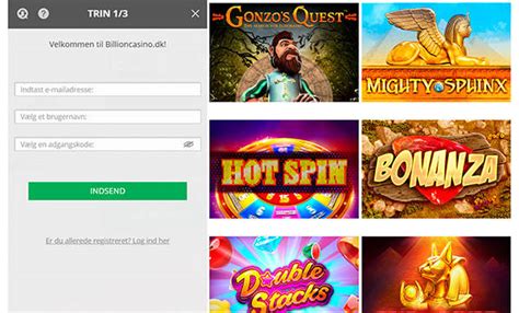 Billion Casino: 100 velkomstspins & Masser af bonusspil.